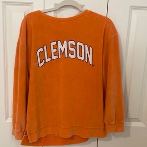 velvet orange clemson crewneck in great condition